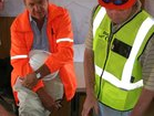 Managing Director, Simon Farrell (seated), at Mooiplaats Site - March 2009